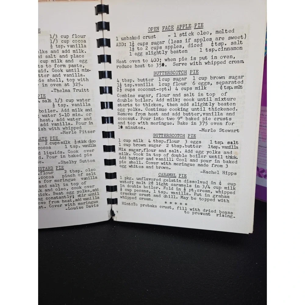 White Plains Methodist Church Cookbook Cary, NC 1965 Local Contributors‎ Vintage